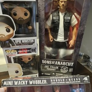 Sons of Anarchy Jax Teller Figure FUNKO POPS and Mini Bobble Heads